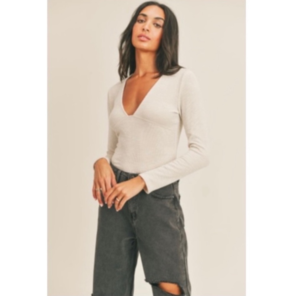 Sage The Label | Long Sleeve Top in Natural L $68
